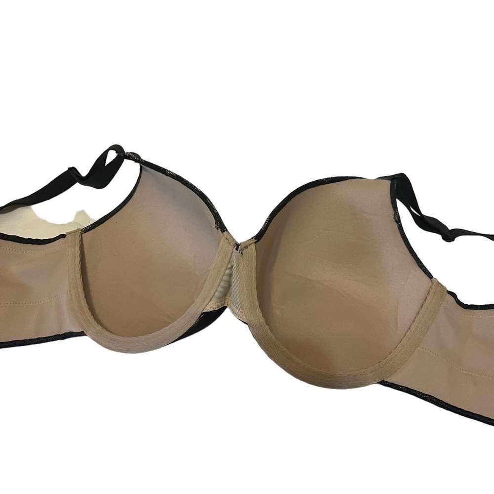 CACIQUE Lightly Lined Full Coverage Black Lace Bra - Picture 5 of 7